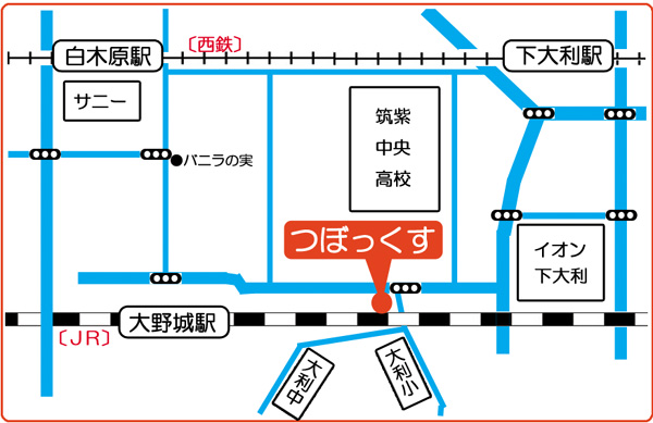 つぼっくすの地図